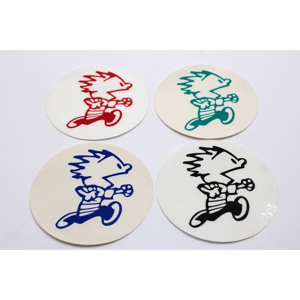 VTG CALVIN 2.75" Round Stickers - Calvin & Hobbs - Set of 4 Multicolor